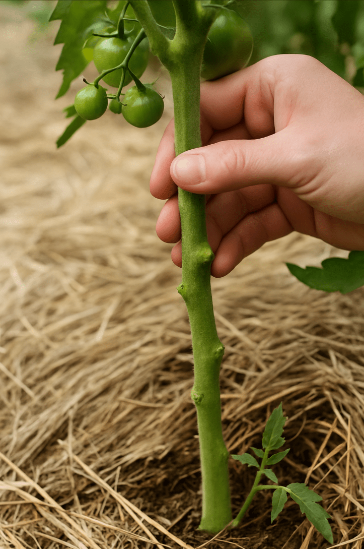 Pruned Tomato Plant