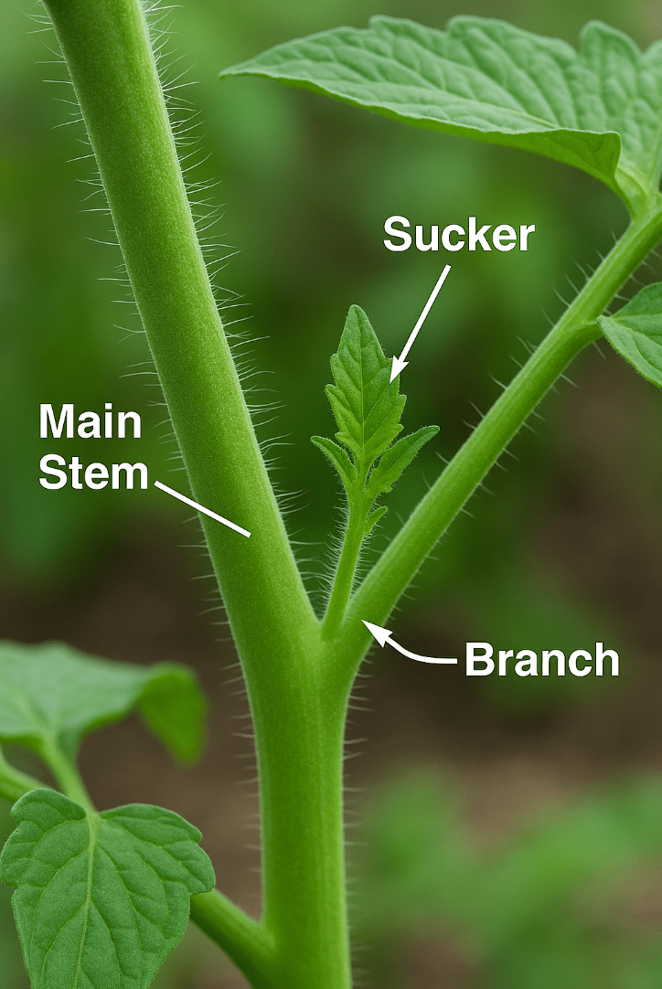 Tomato Pruning Sucker